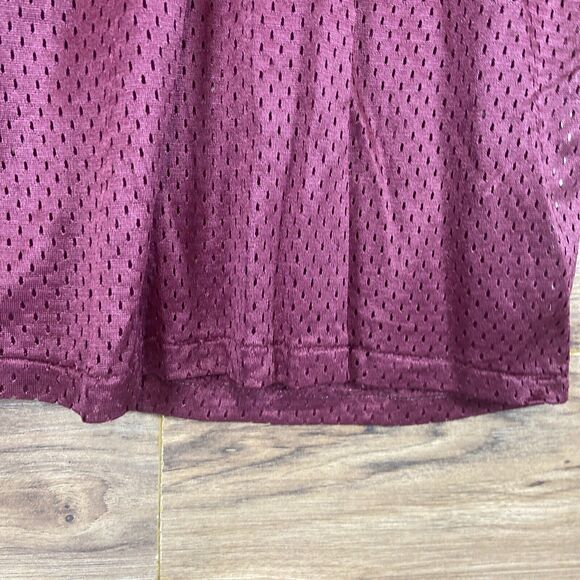 Vintage Don Alleson Mesh Football Soccer Jersey Maroon Men's Size Small - Picture 2 of 5